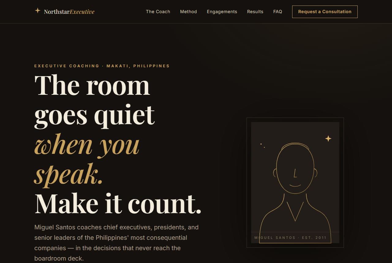 Northstar Executive — live executive coaching template